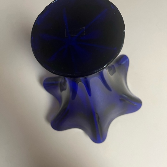 Blue Cobalt Decorative Vase - Picture 6 of 6